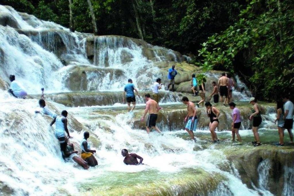 Jamaica waterfall attraction